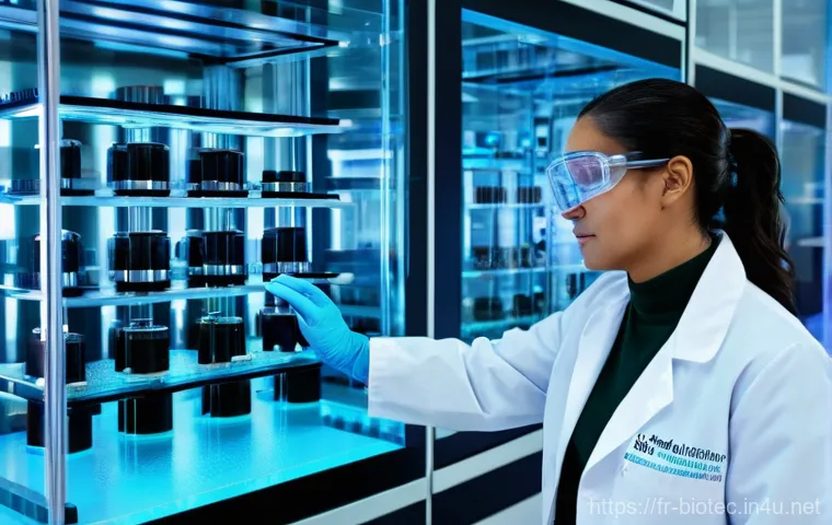 면역세포 치료제 시장 - **Prompt: Cutting-Edge CAR-T Cell Research Lab**
    "A vibrant, high-definition image capturing a s...